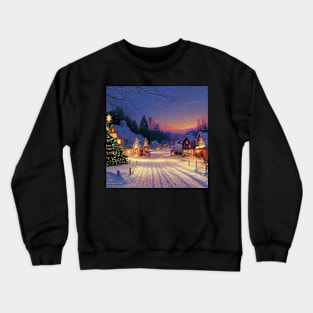 Christmas in My Hometown Art Crewneck Sweatshirt